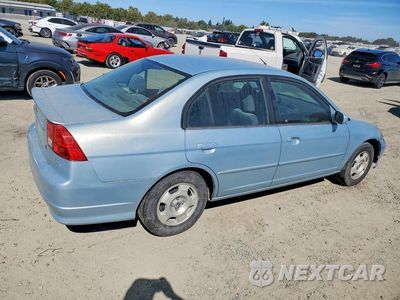 Trzecie zdjęcie samochodu z tyłu: 2005 HONDA CIVIC HYBRID VIN:JHMES96615S006142 - miniatura