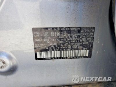 Zdjęcie 14 z 14 samochodu: 2023 SUBARU OUTBACK PREMIUM VIN:4S4BTADC1P3189336 - miniatura