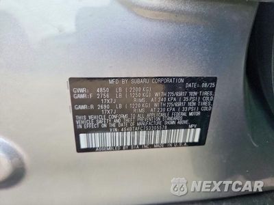 Zdjęcie 12 z 12 samochodu: 2025 SUBARU OUTBACK PREMIUM VIN:4S4BTAFC7S3305578 - miniatura