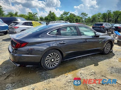 Trzecie zdjęcie samochodu z tyłu: 2021 HYUNDAI SONATA HYBRID SEL VIN:KMHL34JJ5MA030965 - miniatura
