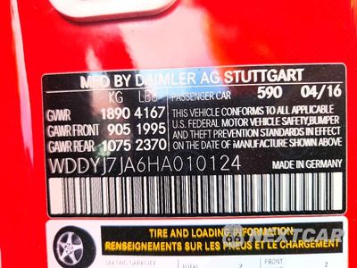 Zdjęcie 12 z 12 samochodu: 2017 MERCEDES-BENZ AMG GT S VIN:WDDYJ7JA6HA010124 - miniatura