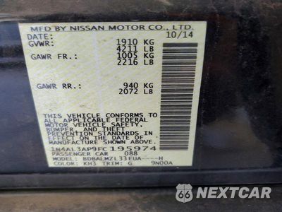 Zdjęcie 23 z 24 samochodu: 2015 NISSAN ALTIMA 2.5 SV VIN:1N4AL3AP9FC195974 - miniatura
