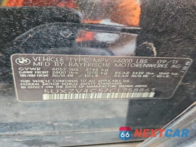 Zdjęcie 13 z 13 samochodu: 2012 BMW X5 XDRIVE35I VIN:5UXZV4C57CL758863 - miniatura