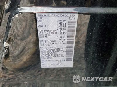 Zdjęcie 13 z 13 samochodu: 2019 NISSAN PATHFINDER SV VIN:5N1DR2MN9KC588521 - miniatura