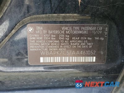 Zdjęcie 12 z 12 samochodu: 2010 BMW 328 XI VIN:WBAPK7C57AA461052 - miniatura