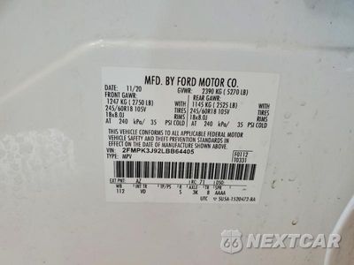 Zdjęcie 14 z 14 samochodu: 2020 FORD EDGE SEL VIN:2FMPK3J92LBB64405 - miniatura