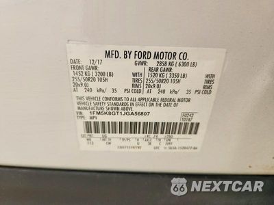 Zdjęcie 13 z 13 samochodu: 2018 FORD EXPLORER SPORT VIN:1FM5K8GT1JGA56807 - miniatura