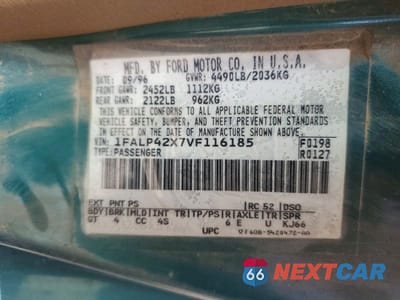 Zdjęcie 12 z 12 samochodu: 1997 FORD MUSTANG GT VIN:1FALP42X7VF116185 - miniatura