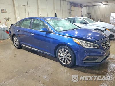 Czwarte zdjęcie samochodu z boku: 2017 HYUNDAI SONATA SPORT VIN:5NPE34AF3HH503611 - miniatura