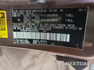 Zdjęcie 14 z 14 samochodu: 2017 TOYOTA HIGHLANDER LIMITED VIN:5TDDZRFH3HS458309 - miniatura