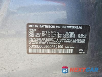 Zdjęcie 13 z 13 samochodu: 2016 BMW X6 XDRIVE50I VIN:5UXKU6C59G0R34190 - miniatura