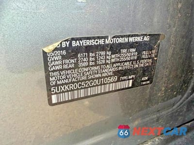 Zdjęcie 10 z 10 samochodu: 2016 BMW X5 XDRIVE35I VIN:5UXKR0C52G0U10569 - miniatura
