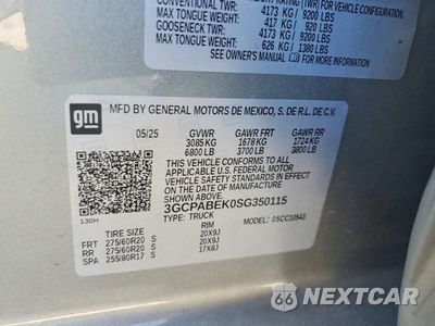 Zdjęcie 12 z 12 samochodu: 2025 CHEVROLET SILVERADO C1500 CUSTOM VIN:3GCPABEK0SG350115 - miniatura
