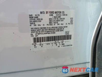 Zdjęcie 13 z 13 samochodu: 2023 FORD EDGE SEL VIN:2FMPK4J99PBA15386 - miniatura