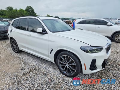 Czwarte zdjęcie samochodu z boku: 2022 BMW X3 SDRIVE30I VIN:5UX43DP01N9L53337 - miniatura