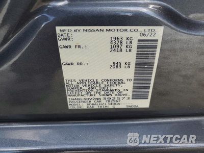 Zdjęcie 12 z 12 samochodu: 2022 NISSAN ALTIMA SV VIN:1N4BL4DV2NN392573 - miniatura