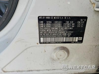 Zdjęcie 12 z 12 samochodu: 2019 HONDA HR-V LX VIN:3CZRU5H38KM720843 - miniatura