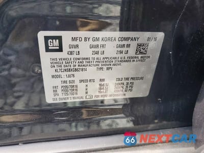 Zdjęcie 13 z 13 samochodu: 2016 CHEVROLET TRAX LS VIN:KL7CJNSBXGB621814 - miniatura