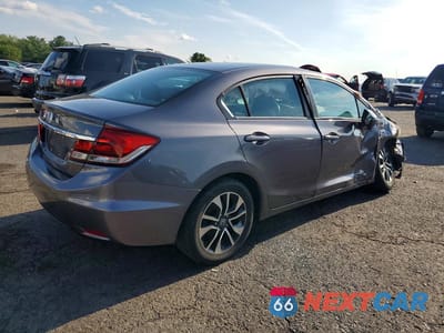 Trzecie zdjęcie samochodu z tyłu: 2015 HONDA CIVIC EX VIN:19XFB2F86FE264885 - miniatura