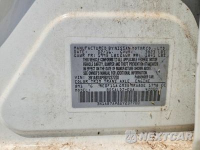Zdjęcie 12 z 12 samochodu: 2016 NISSAN SENTRA SV VIN:3N1AB7AP8GY237700 - miniatura