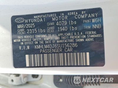 Zdjęcie 13 z 13 samochodu: 2025 HYUNDAI ELANTRA HYBRID SEL SPORT VIN:KMHLM4DJ6SU156286 - miniatura