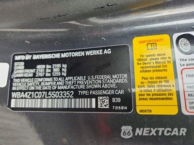Zdjęcie 12 z 12 samochodu: 2020 BMW 430I VIN:WBA4Z1C07L5S03352 - miniatura