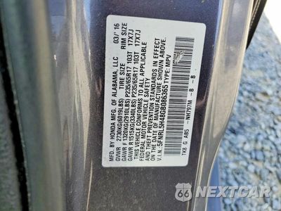 Zdjęcie 13 z 13 samochodu: 2016 HONDA ODYSSEY EX VIN:5FNRL5H48GB086365 - miniatura
