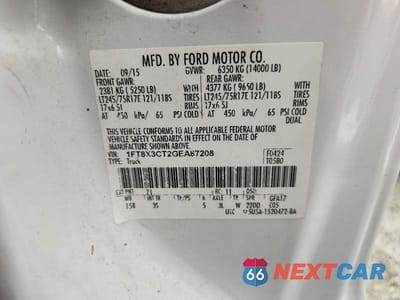 Zdjęcie 12 z 12 samochodu: 2016 FORD F350 SUPER DUTY VIN:1FT8X3CT2GEA87208 - miniatura