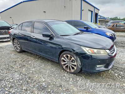 Czwarte zdjęcie samochodu z boku: 2015 HONDA ACCORD SPORT VIN:1HGCR2F54FA166110 - miniatura