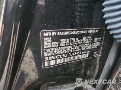Zdjęcie 12 z 12 samochodu: 2017 BMW X3 XDRIVE35I VIN:5UXWX7C50H0U42454 - miniatura