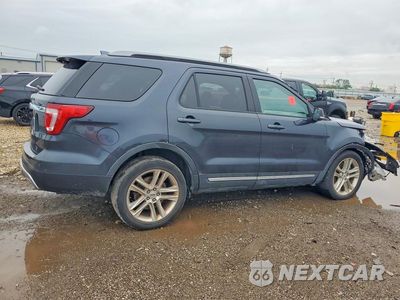 Trzecie zdjęcie samochodu z tyłu: 2017 FORD EXPLORER XLT VIN:1FM5K7D87HGD24554 - miniatura