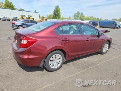 Trzecie zdjęcie samochodu z tyłu: 2012 HONDA CIVIC LX VIN:2HGFB2F54CH585380 - miniatura