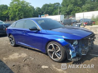Czwarte zdjęcie samochodu z boku: 2021 HONDA ACCORD SPORT VIN:1HGCV1F31MA047531 - miniatura