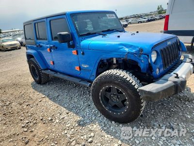 Czwarte zdjęcie samochodu z boku: 2015 JEEP WRANGLER UNLIMITED SAHARA VIN:1C4BJWEG9FL775094 - miniatura