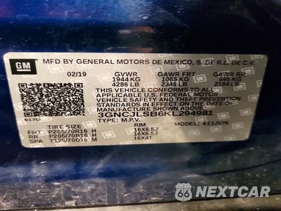 Zdjęcie 13 z 13 samochodu: 2019 CHEVROLET TRAX 1LT VIN:3GNCJLSB6KL294981 - miniatura