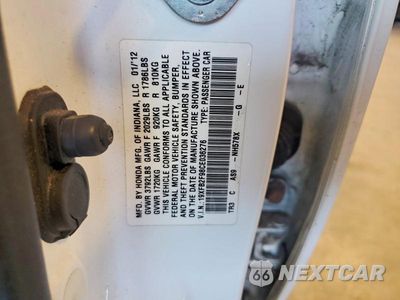 Zdjęcie 12 z 12 samochodu: 2012 HONDA CIVIC EXL VIN:19XFB2F98CE036276 - miniatura