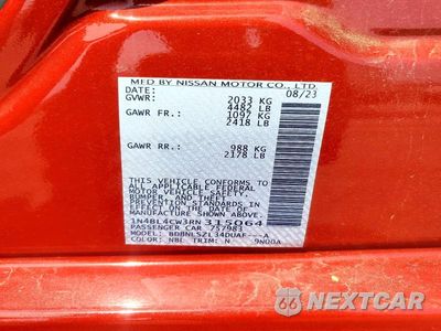 Zdjęcie 12 z 12 samochodu: 2024 NISSAN ALTIMA SR VIN:1N4BL4CW3RN315064 - miniatura