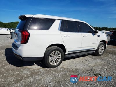 Trzecie zdjęcie samochodu z tyłu: 2021 GMC YUKON SLT VIN:1GKS1BKD0MR200691 - miniatura