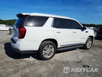 Trzecie zdjęcie samochodu z tyłu: 2021 GMC YUKON SLT VIN:1GKS1BKD0MR200691 - miniatura