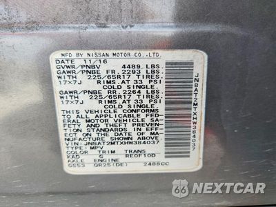 Zdjęcie 13 z 13 samochodu: 2017 NISSAN ROGUE S VIN:JN8AT2MTXHW384037 - miniatura