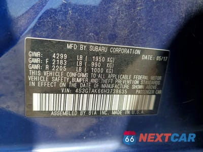 Zdjęcie 12 z 12 samochodu: 2017 SUBARU IMPREZA SPORT VIN:4S3GTAK66H3738635 - miniatura