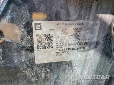 Zdjęcie 13 z 13 samochodu: 2019 CHEVROLET CRUZE LT VIN:1G1BE5SMXK7145749 - miniatura
