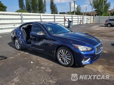 Czwarte zdjęcie samochodu z boku: 2021 INFINITI Q50 LUXE VIN:JN1EV7BP0MM704002 - miniatura