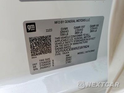 Zdjęcie 12 z 12 samochodu: 2024 GMC SIERRA K1500 ELEVATION VIN:1GTUUCE8XRZ197824 - miniatura