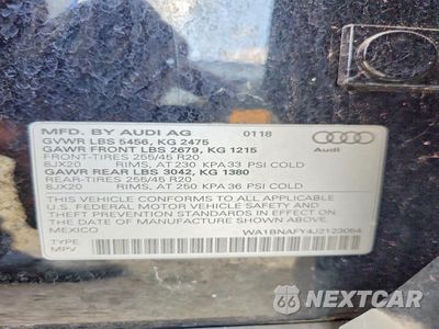 Zdjęcie 13 z 13 samochodu: 2018 AUDI Q5 PREMIUM PLUS VIN:WA1BNAFY4J2123054 - miniatura