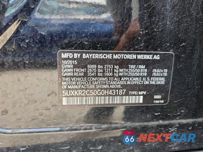 Zdjęcie 13 z 13 samochodu: 2016 BMW X5 SDRIVE35I VIN:5UXKR2C50G0H43187 - miniatura