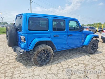 Trzecie zdjęcie samochodu z tyłu: 2024 JEEP WRANGLER SAHARA 4XE VIN:1C4RJXP6XRW191945 - miniatura
