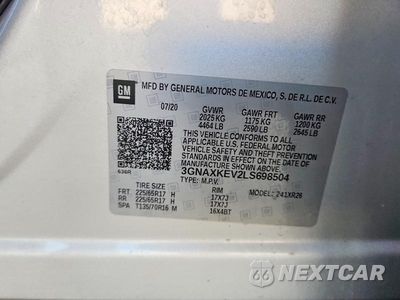 Zdjęcie 13 z 13 samochodu: 2020 CHEVROLET EQUINOX LT VIN:3GNAXKEV2LS698504 - miniatura