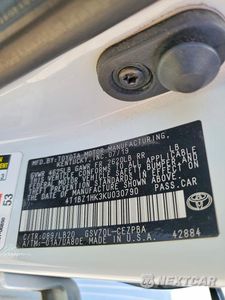 Zdjęcie 12 z 12 samochodu: 2019 TOYOTA CAMRY XSE V6 VIN:4T1BZ1HK3KU030790 - miniatura