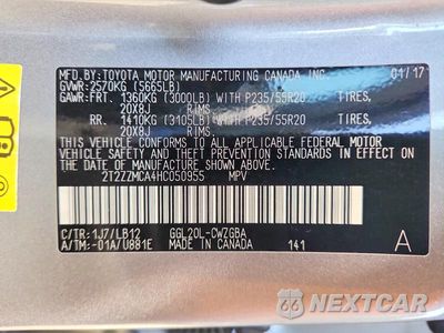 Zdjęcie 14 z 14 samochodu: 2017 LEXUS RX 350 BASE VIN:2T2ZZMCA4HC050955 - miniatura